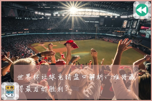 世界杯让球竞猜盘口解析，谁将赢得最后的胜利？